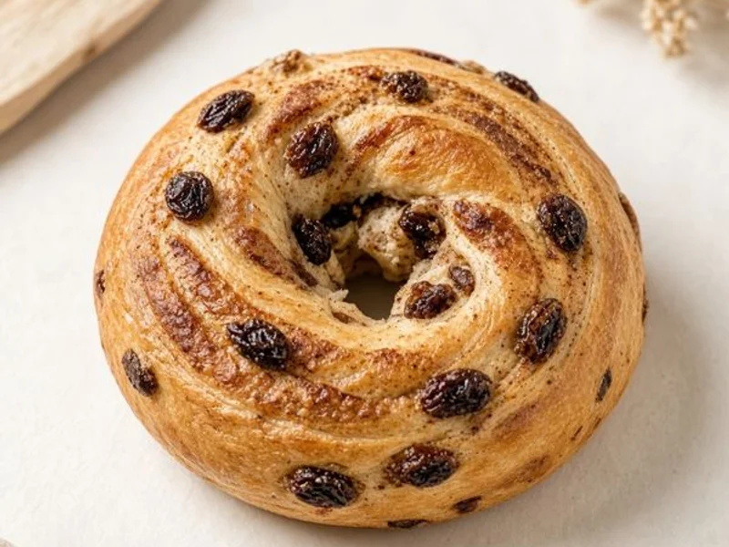 Cinnamon Swirl & Raisin Bagel from the Panera Bread menu