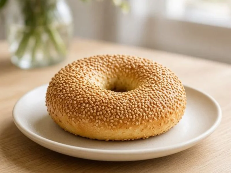 Sesame Bagel from the Panera Bread menu