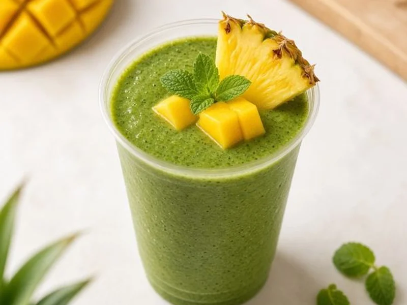 Tropical Green Smoothie from the Panera Bread menu