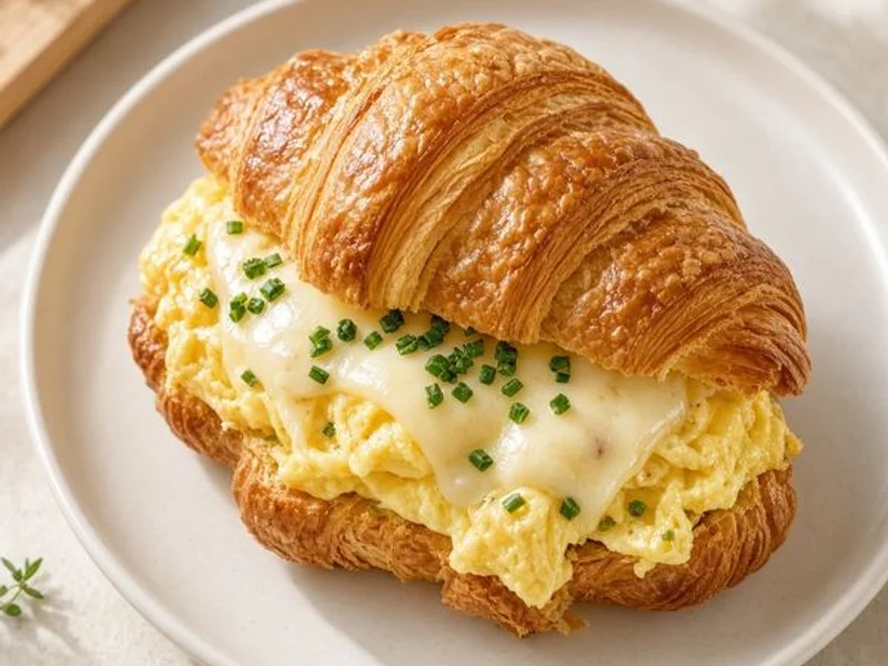Egg & Cheese on Croissant from the Panera Bread menu