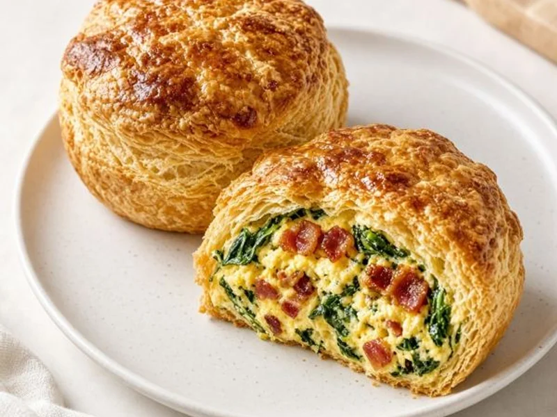 Souffle - Spinach & Bacon from the Panera Bread menu