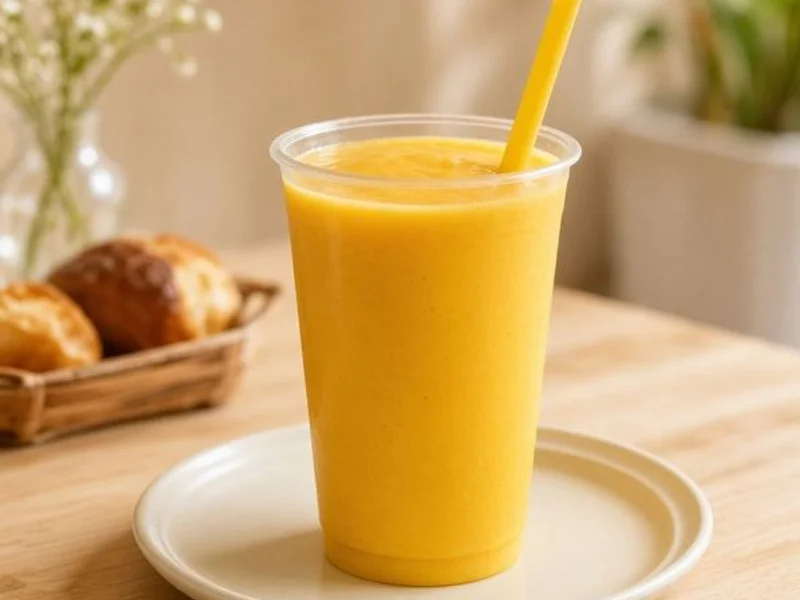 Mango Smoothie with Greek Yogurt from the Panera Bread menu