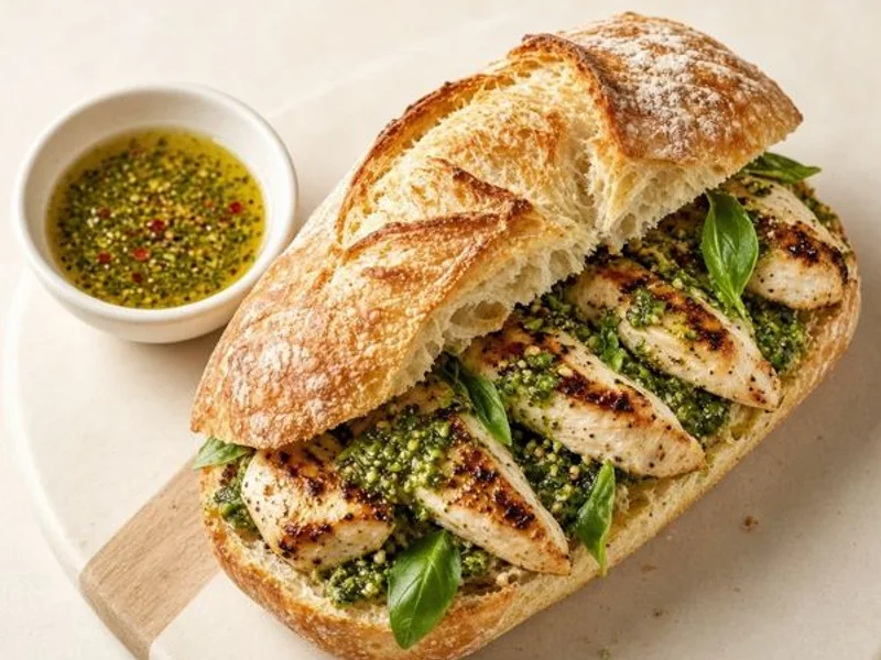 Chicken Pesto Ciabatta Dipper from the Panera Bread menu