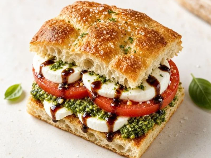 Toasted Caprese Focaccia from the Panera Bread menu