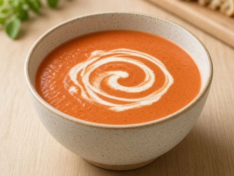 Vegetarian Creamy Tomato Soup from the Panera Bread menu